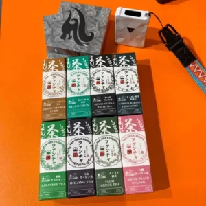 梵茶煙油系列，日本原裝進口茶系丁鹽，以八款高還原度茶香調配出清新、醇厚且層次分明的霧化體驗。
